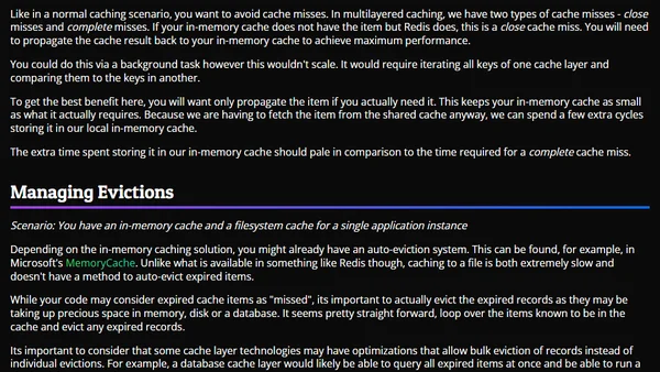 Multilayer Caching in .NET