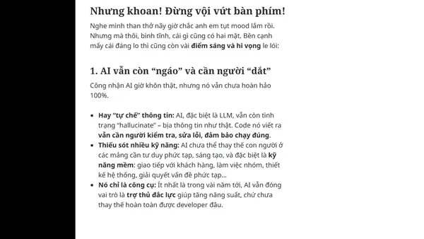 Tương lai nào cho ngành lập trình 2025?