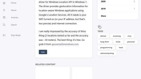 Geosense for Windows