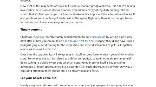 Where to go with developer content