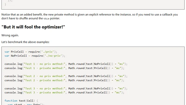 Private Methods in JavaScript