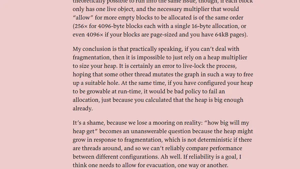 whippet lab notebook: guile, heuristics, and heap growth