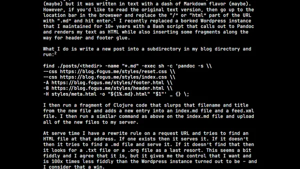 I Blog in Text, You Read in Text || HTML