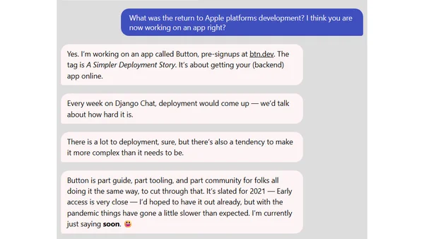 iOS Chat with Carlton Gibson