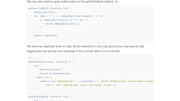 Aspect-Oriented Programming with AngularJS