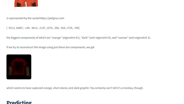 T-Shirts, Feminism, Parenting, and Data Science, Part 2: Eigenshirts