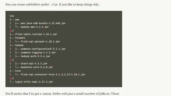 Flink SQL and the Joy of JARs