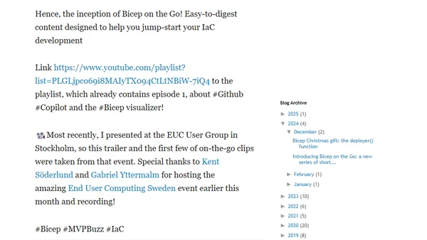 Introducing Bicep on the Go: a new series of short videos!