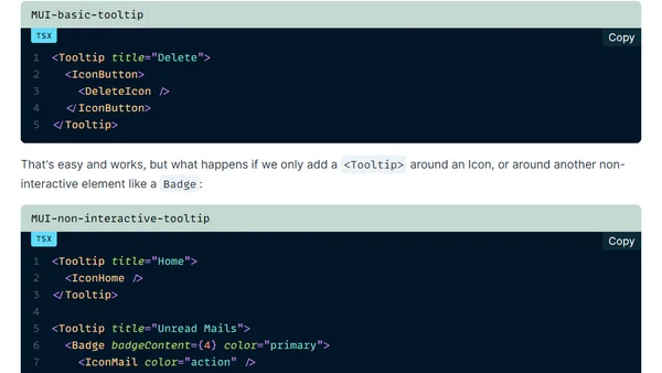 Tooltip Components Should Not Exist