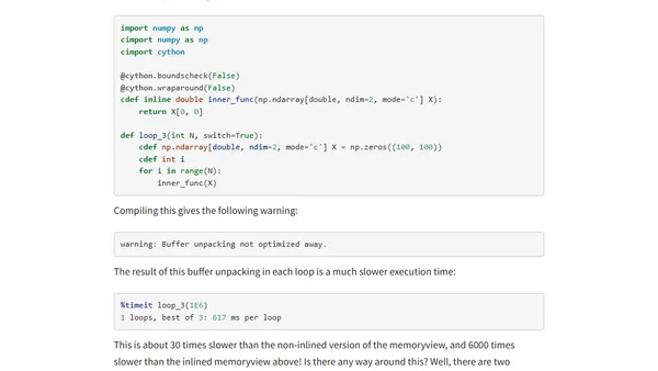 Memoryview Benchmarks 2