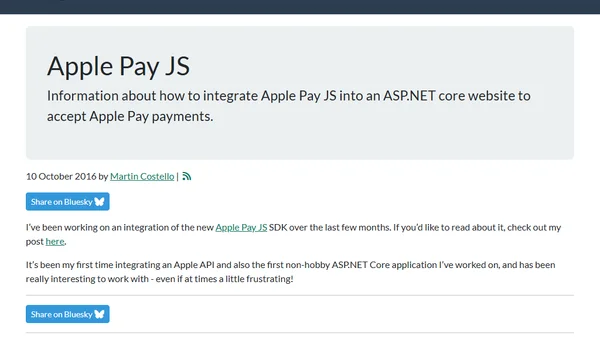 Apple Pay JS