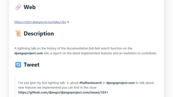 DjangoCon Europe 2022