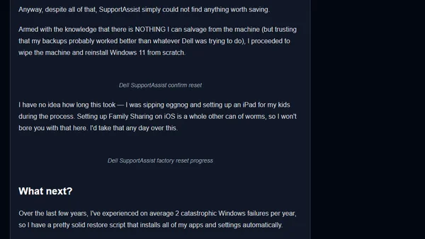 My 2025 Holiday Special - Windows 11 set-up fun!