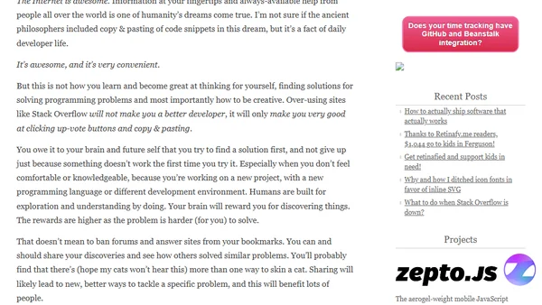 What to do when Stack Overflow is down?