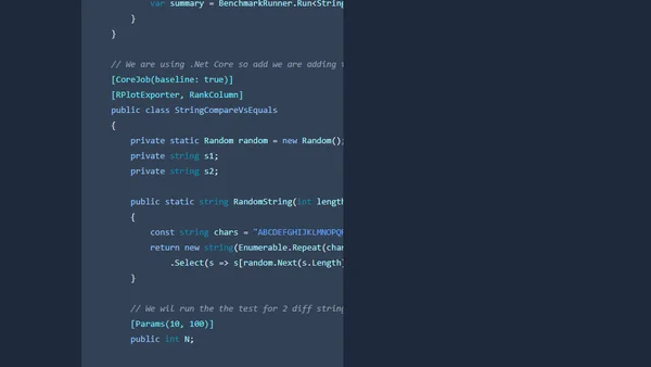 .NET Core, BenchmarkDotNet and string compare performance
