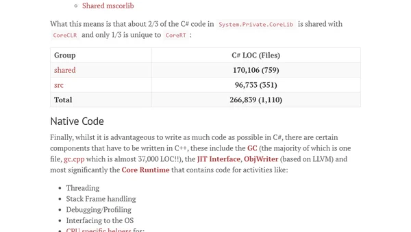 CoreRT - A .NET Runtime for AOT