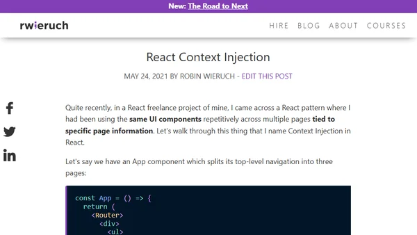 React Context Injection
