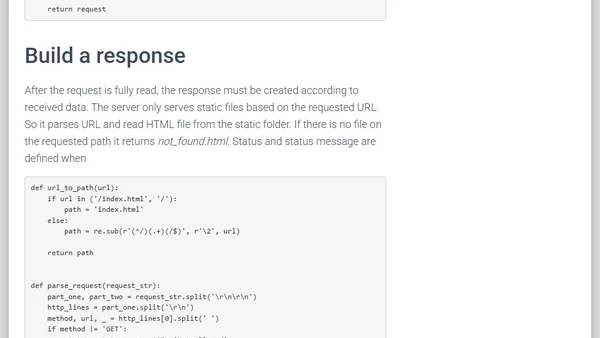 Asyncio HTTP server in Python – how I did it