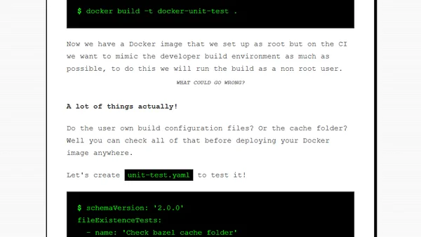 Docker unit test: how to test a Dockerfile (Guide 2020)