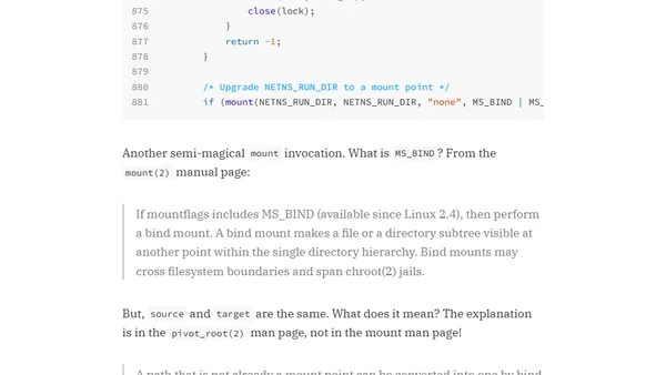 What does ip netns add actually do?