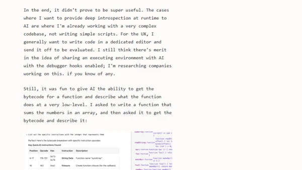 Building an AI REPL with QuickJS