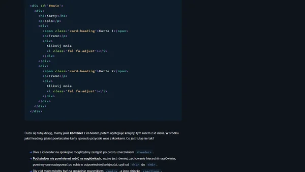 Dostępność - projektowanie i semantyczny HTML