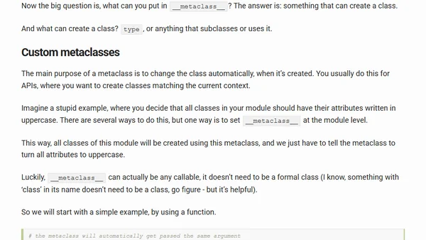 All about the metaclasses in Python!