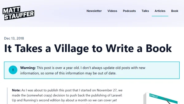 It Takes a Village to Write a Book