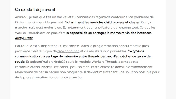 Comprendre les Worker Threads de NodeJS