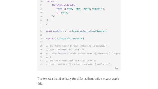 Authentication in React Applications