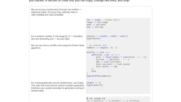 Learning the Ink Programming Language