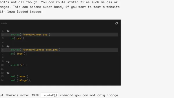 Playing with experimental network stubbing feature in Cypress