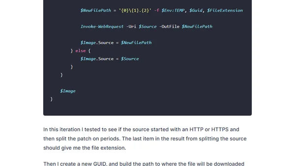 Downloading an Image for Local Use