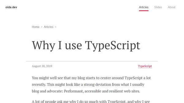 Why I use TypeScript