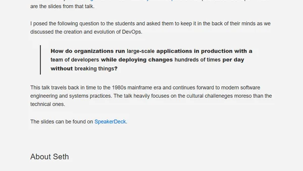 A brief history of DevOps
