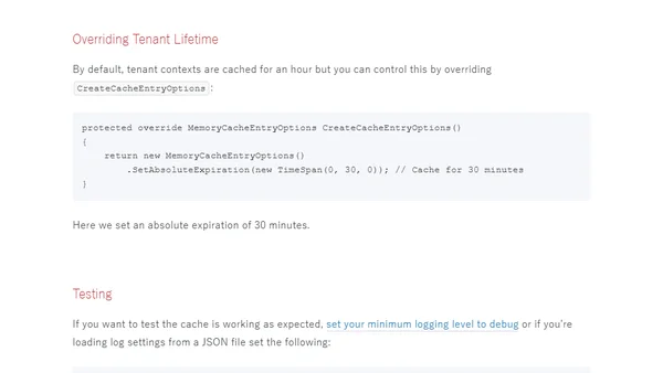 ASP.NET Core Multi-tenancy: Tenant lifetime