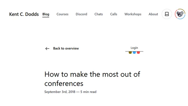 How to make the most out of conferences