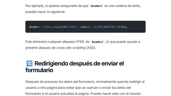 Manejo de formularios en PHP