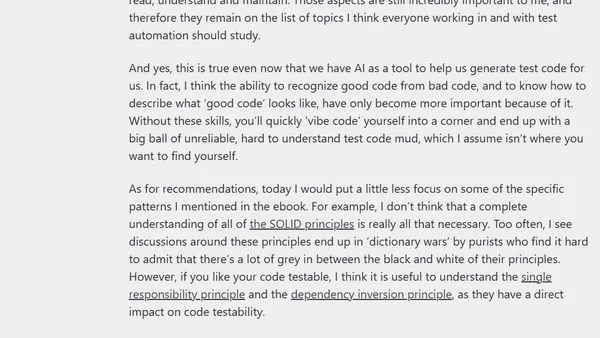 The fundamentals of test automation revisited