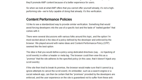 CPP: A Standardized Alternative to AMP