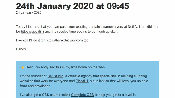 24th January 2020 at 09:45