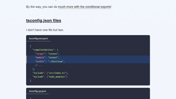 How to publish an npm package for ESM and CommonJS with TypeScript