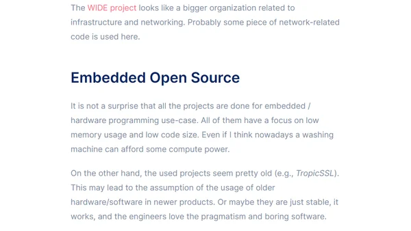 I can't wash my clothes without Open Source