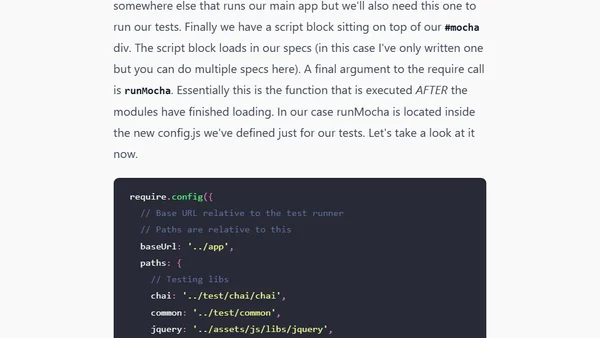 Testing AMD Backbone Modules