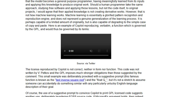 GitHub Copilot and open source laundering