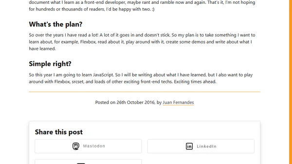 Hello World! First blog post.