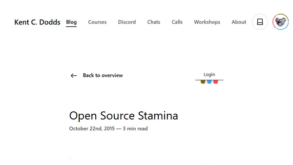 Open Source Stamina