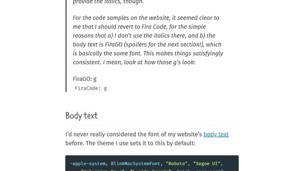 About fonts