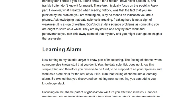 Some More Thoughts on Impostering