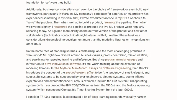 Modeling Libraries Don’t Matter